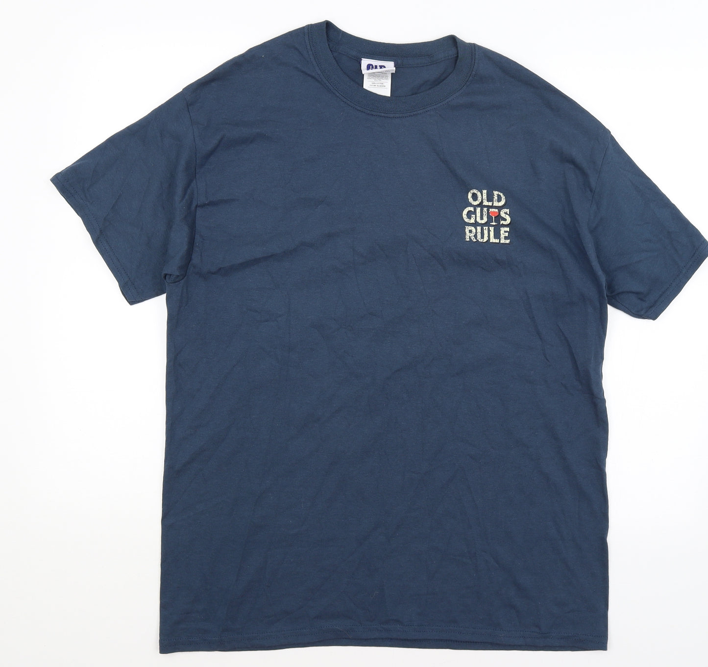 Old Guys Rule Mens Blue    T-Shirt Size L