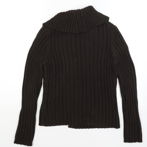 M&S Womens Brown   Cardigan Jumper Size M