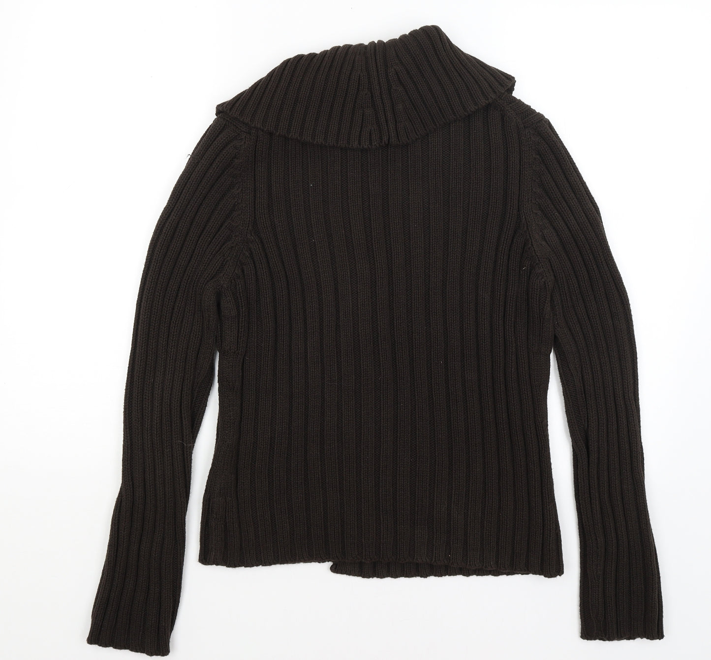 M&S Womens Brown   Cardigan Jumper Size M