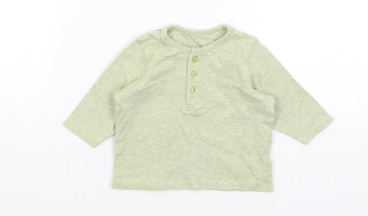 George Baby Green Basic T-Shirt Size 3-6 Months
