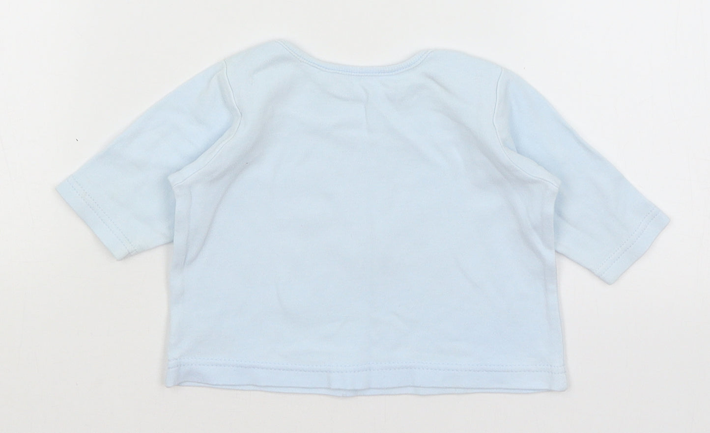 George Baby Blue   Basic T-Shirt Size 0-3 Months  - Make A Wish