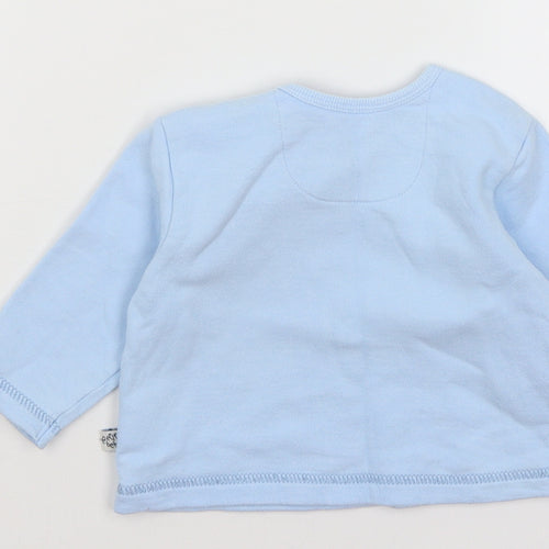 M&S Baby Blue   Basic T-Shirt Size 3-6 Months  - Puppy