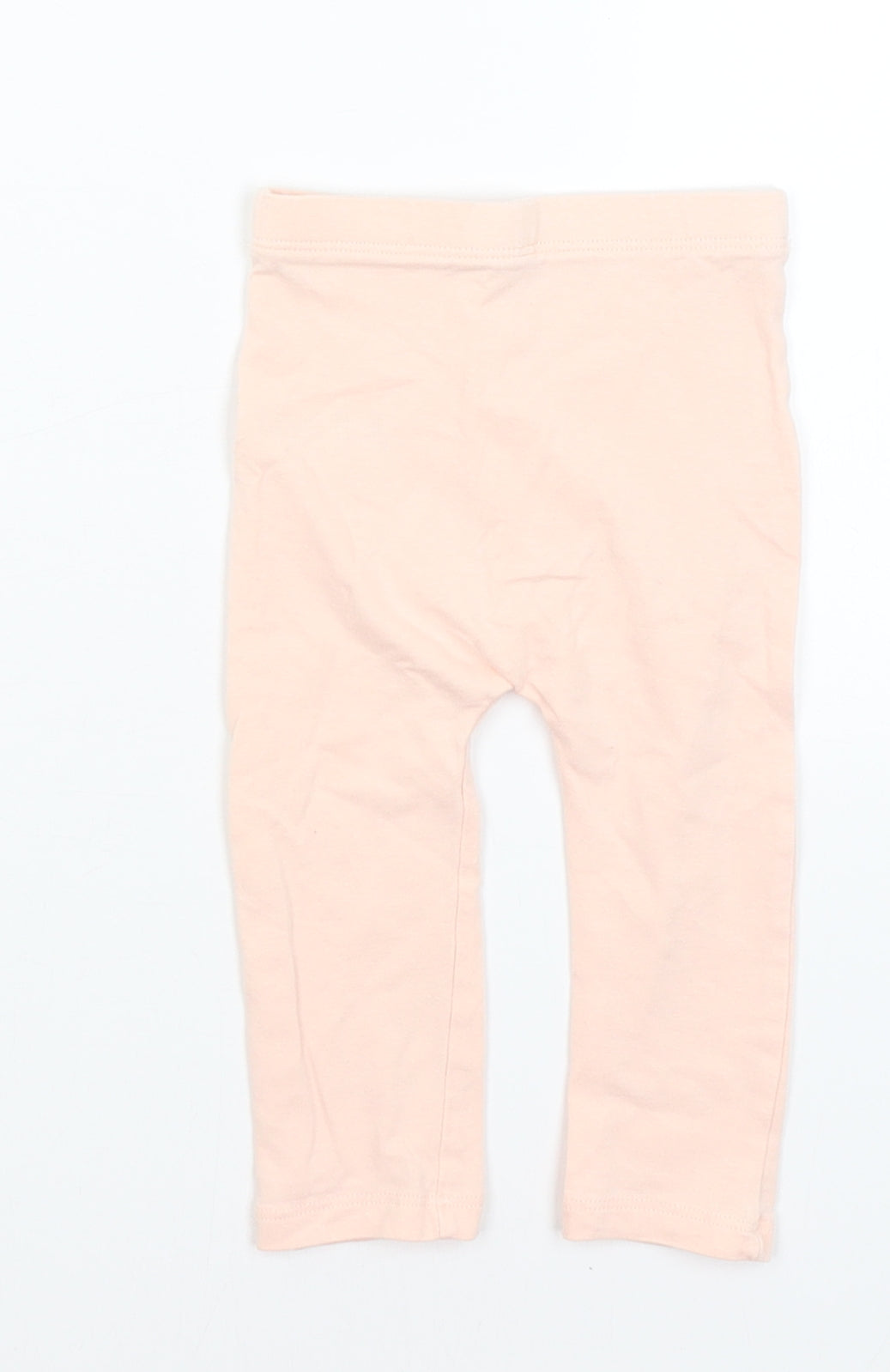 Matalan Baby Pink   Capri Trousers Size 6-9 Months  - Cat face