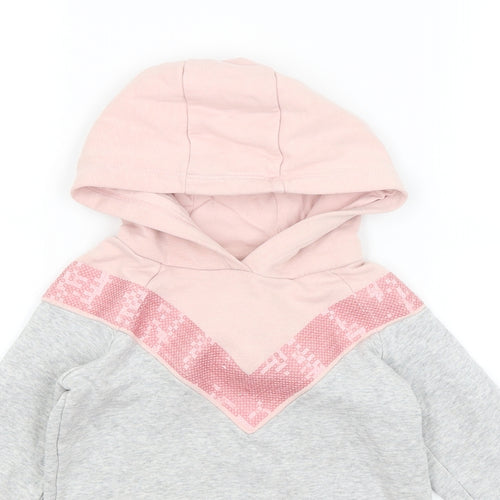 F&F` Girls Grey   Pullover Hoodie Size 4-5 Years