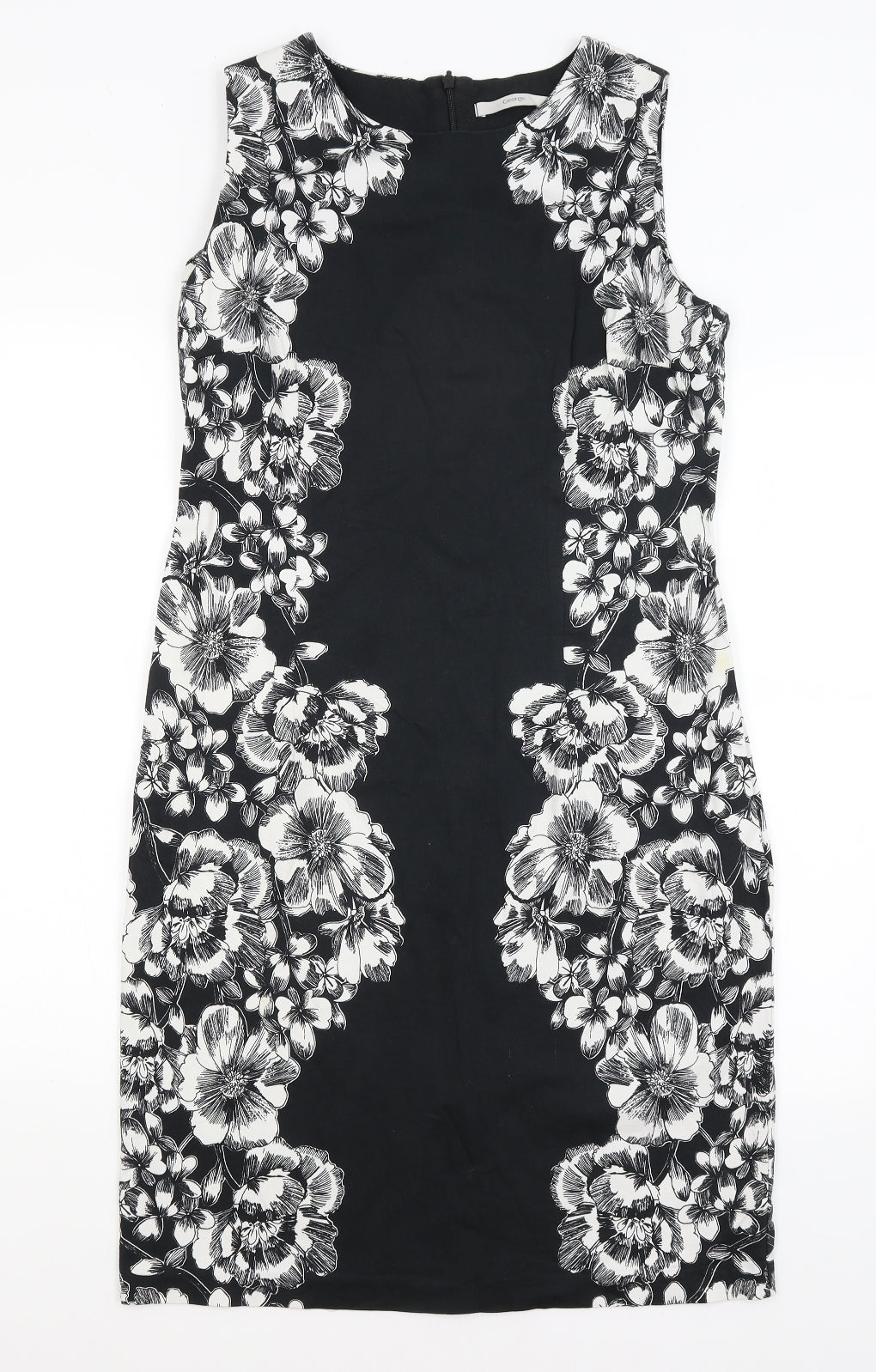 George Womens Black Floral  Pencil Dress  Size 14