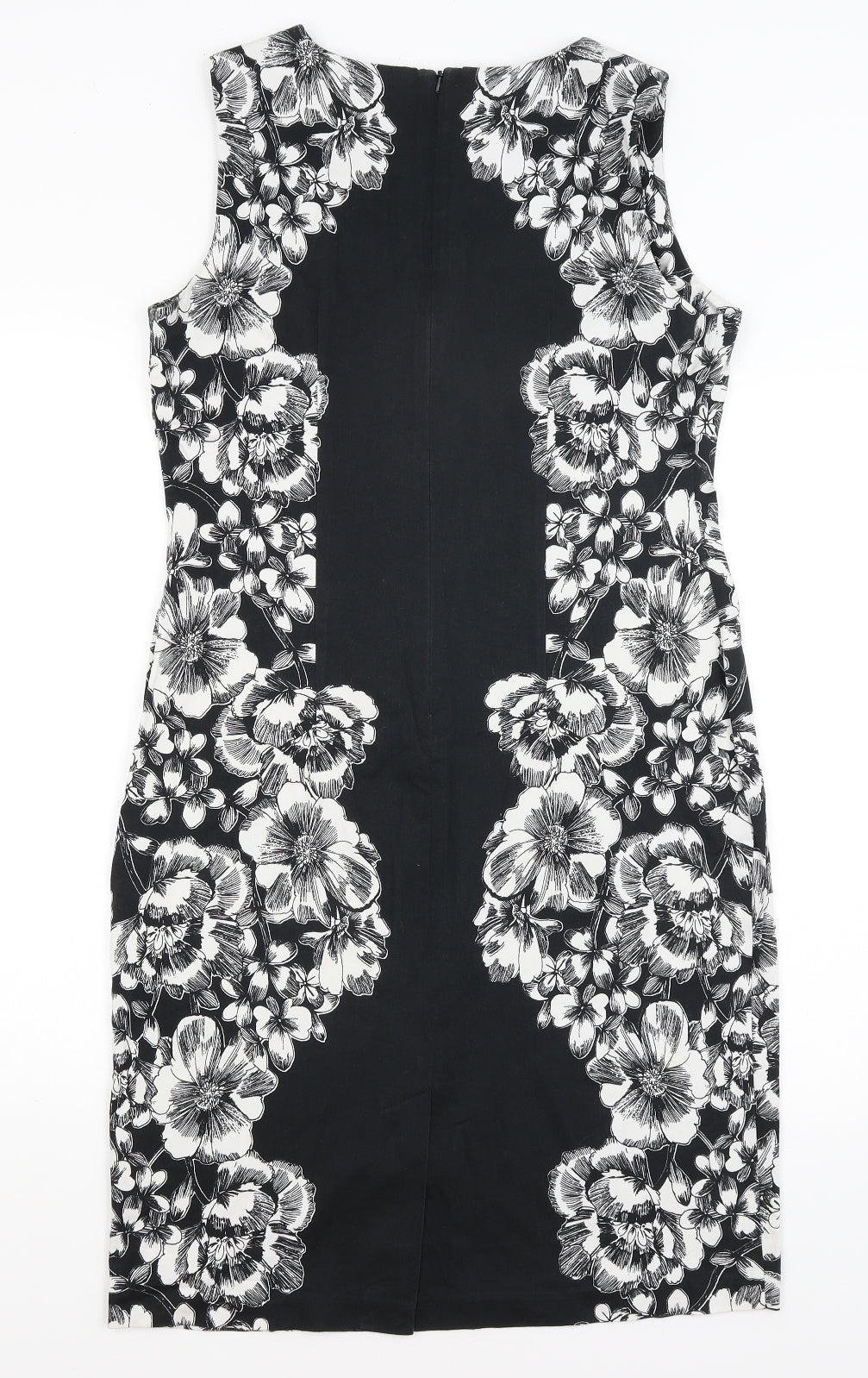 George Womens Black Floral  Pencil Dress  Size 14