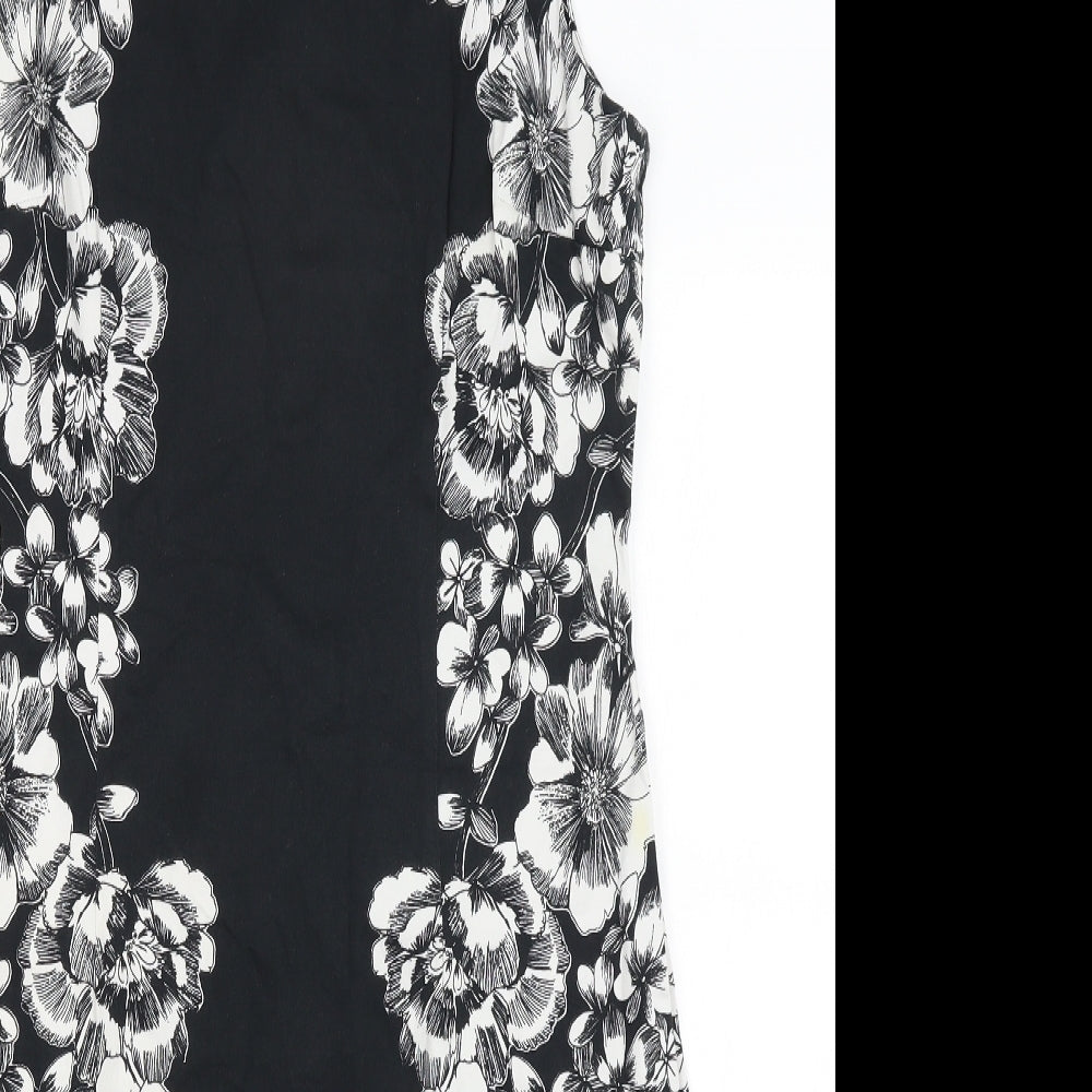 George Womens Black Floral  Pencil Dress  Size 14