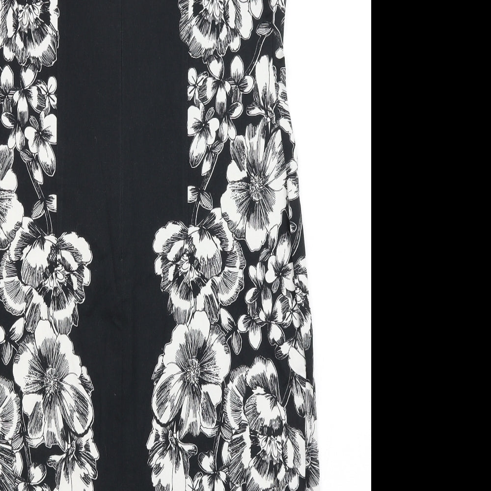 George Womens Black Floral  Pencil Dress  Size 14