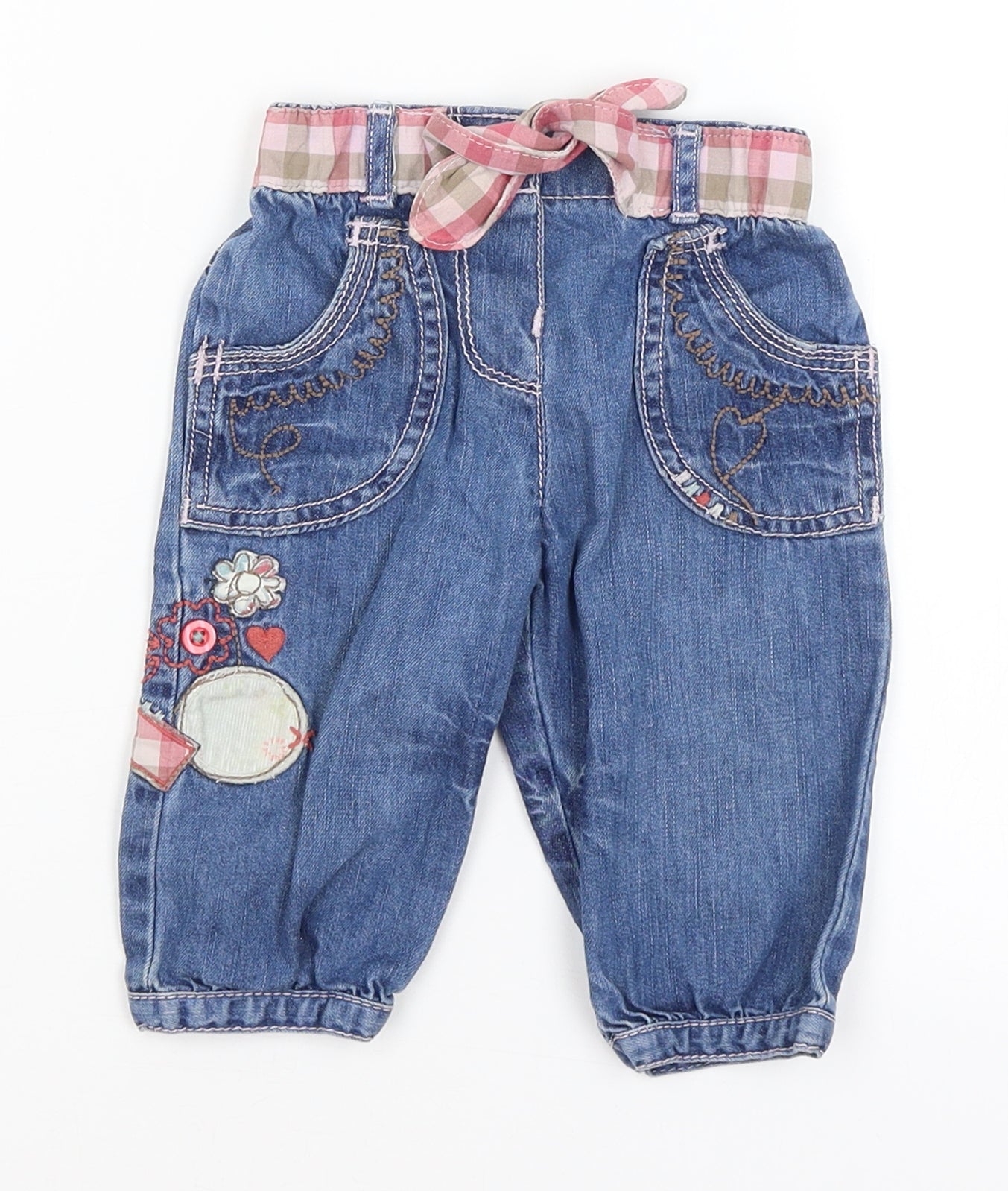 M&S Baby Blue   Capri Jeans Size 3-6 Months
