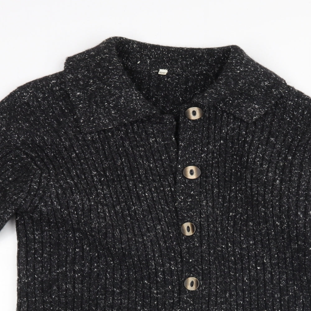 Preworn Womens Black   Cardigan Jumper Size 40