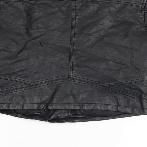 Atmosphere Womens Black   Biker Coatigan Size 6