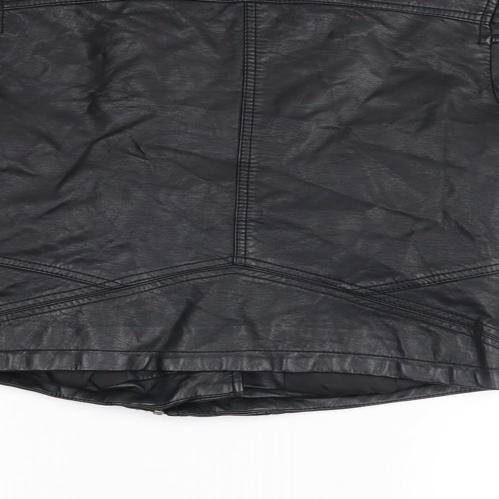 Atmosphere Womens Black   Biker Coatigan Size 6