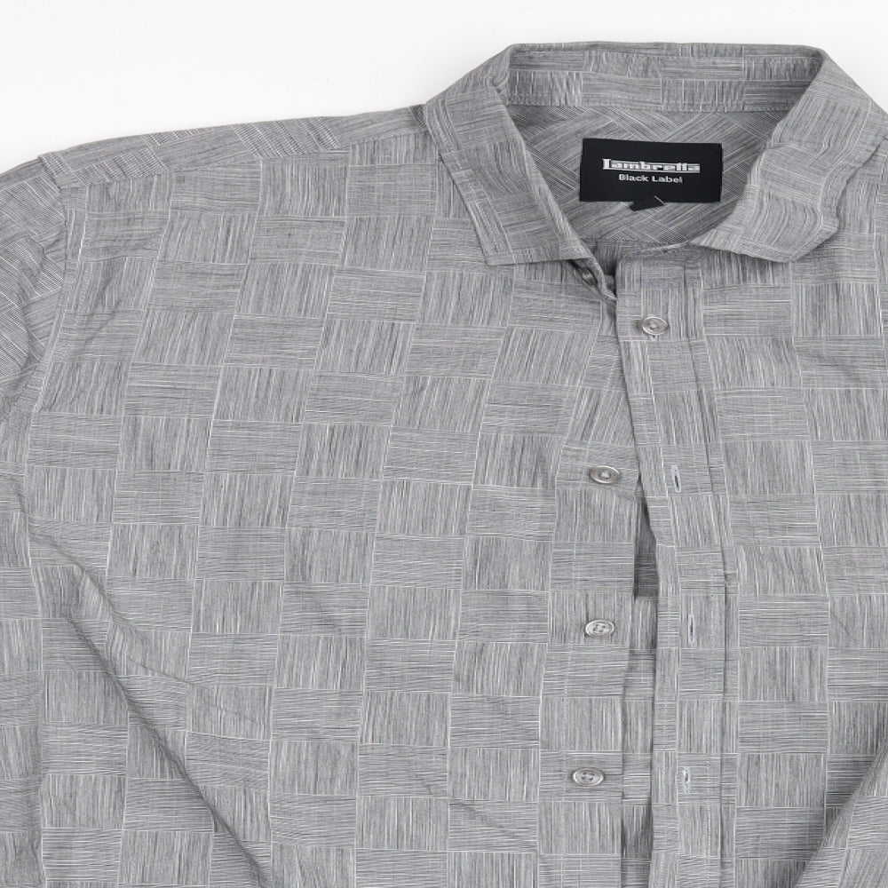 Iambretta Mens Green    Button-Up Size XL