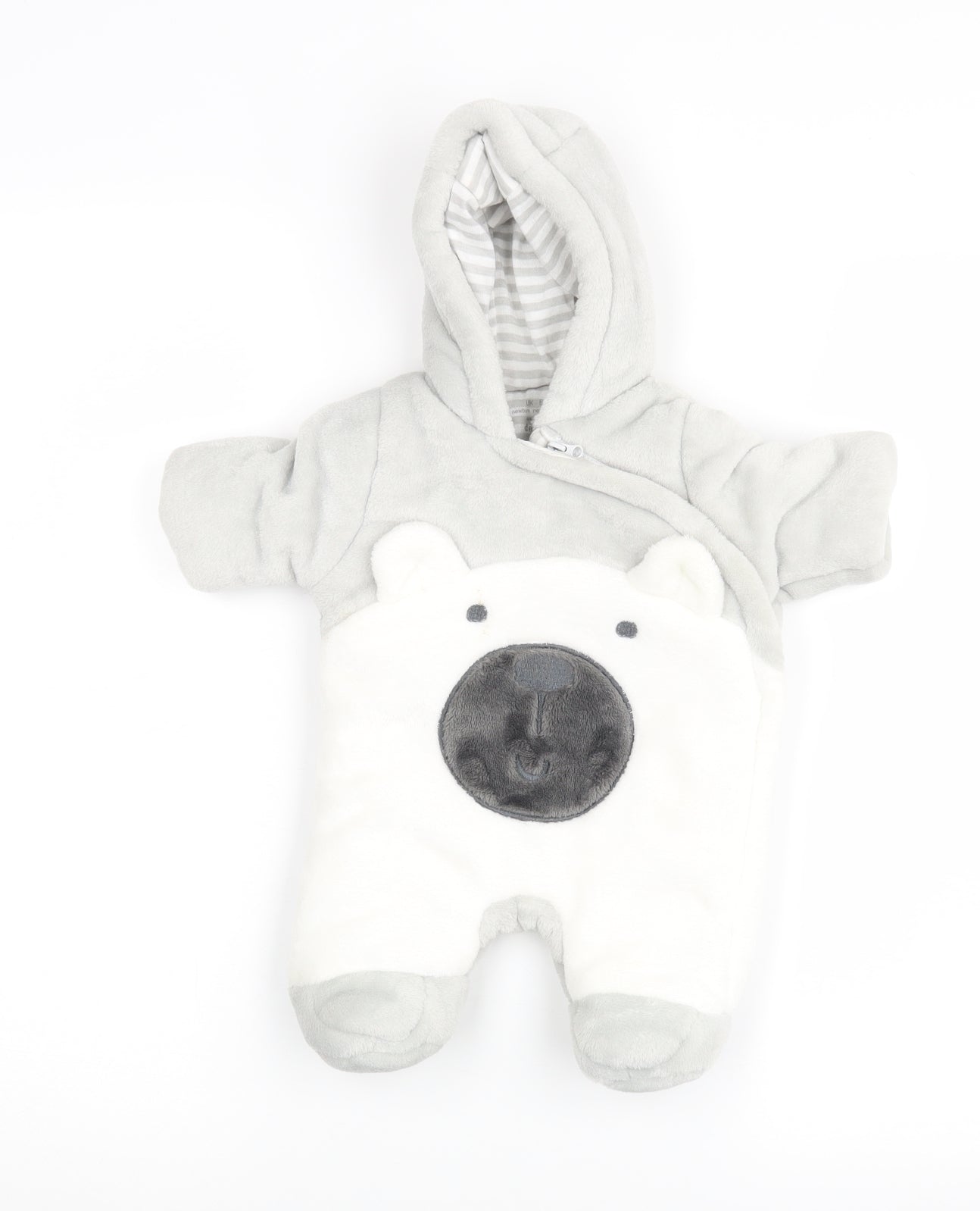 F&F Baby Grey   Jacket Snowsuit Size Newborn