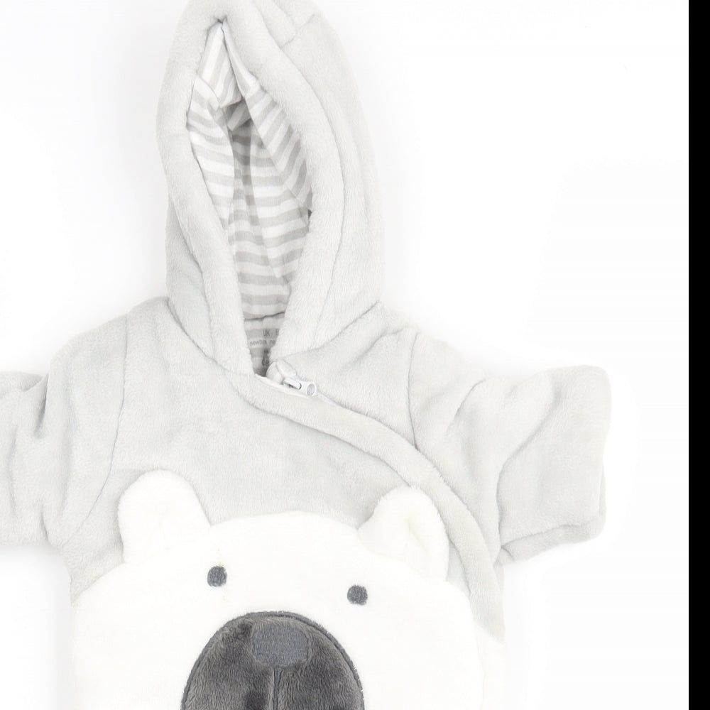 F&F Baby Grey   Jacket Snowsuit Size Newborn