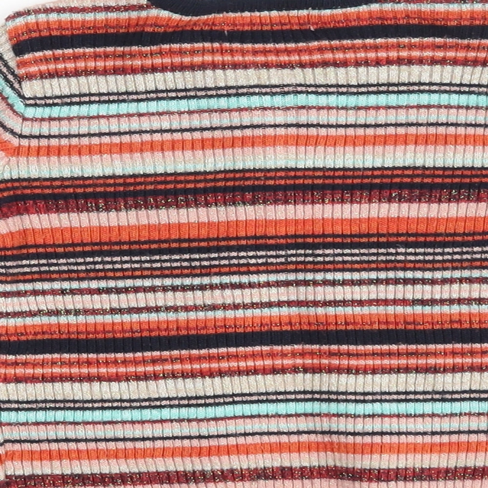 NEXT Girls Multicoloured Striped  Cardigan Jumper Size 2-3 Years
