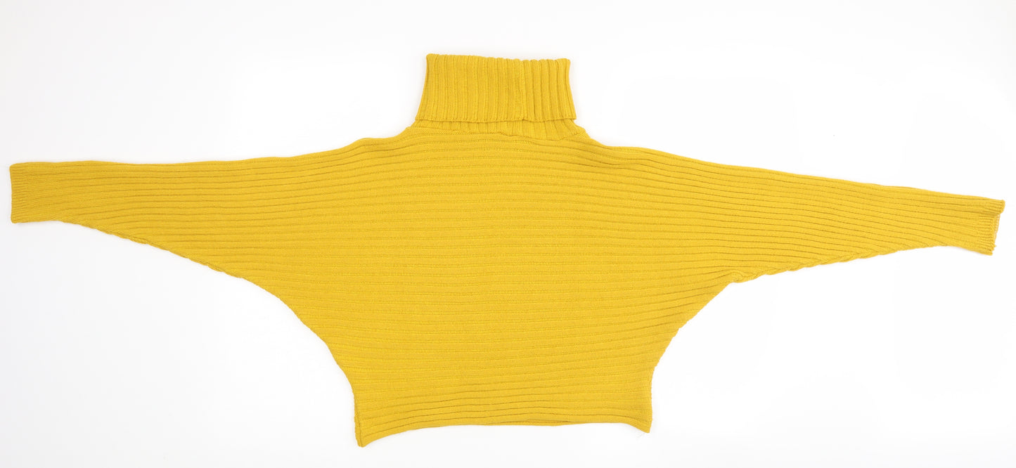New Look Womens Yellow   Pullover Jumper Size S