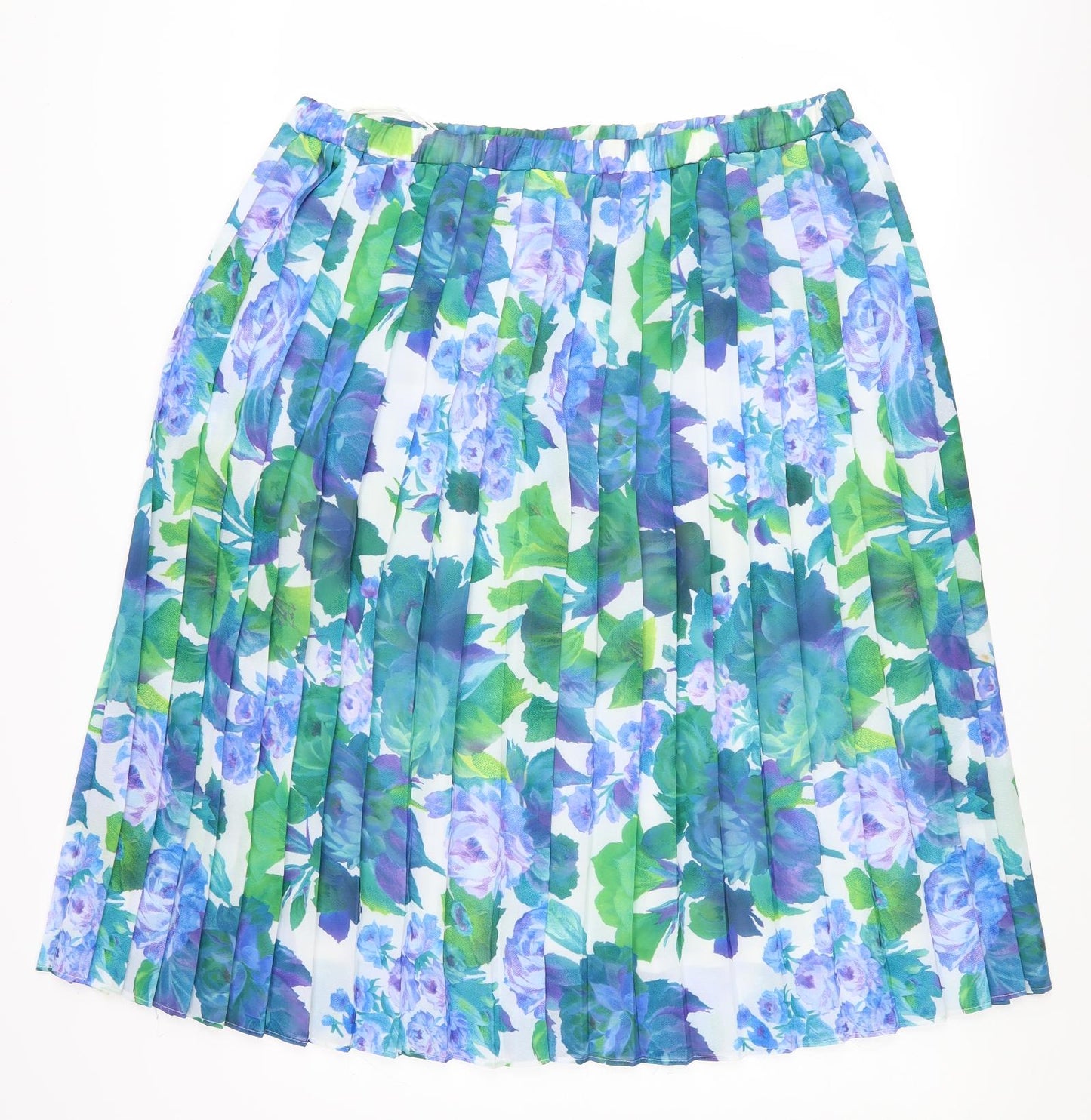 Preworn Womens Multicoloured Floral  Swing Skirt Size 18