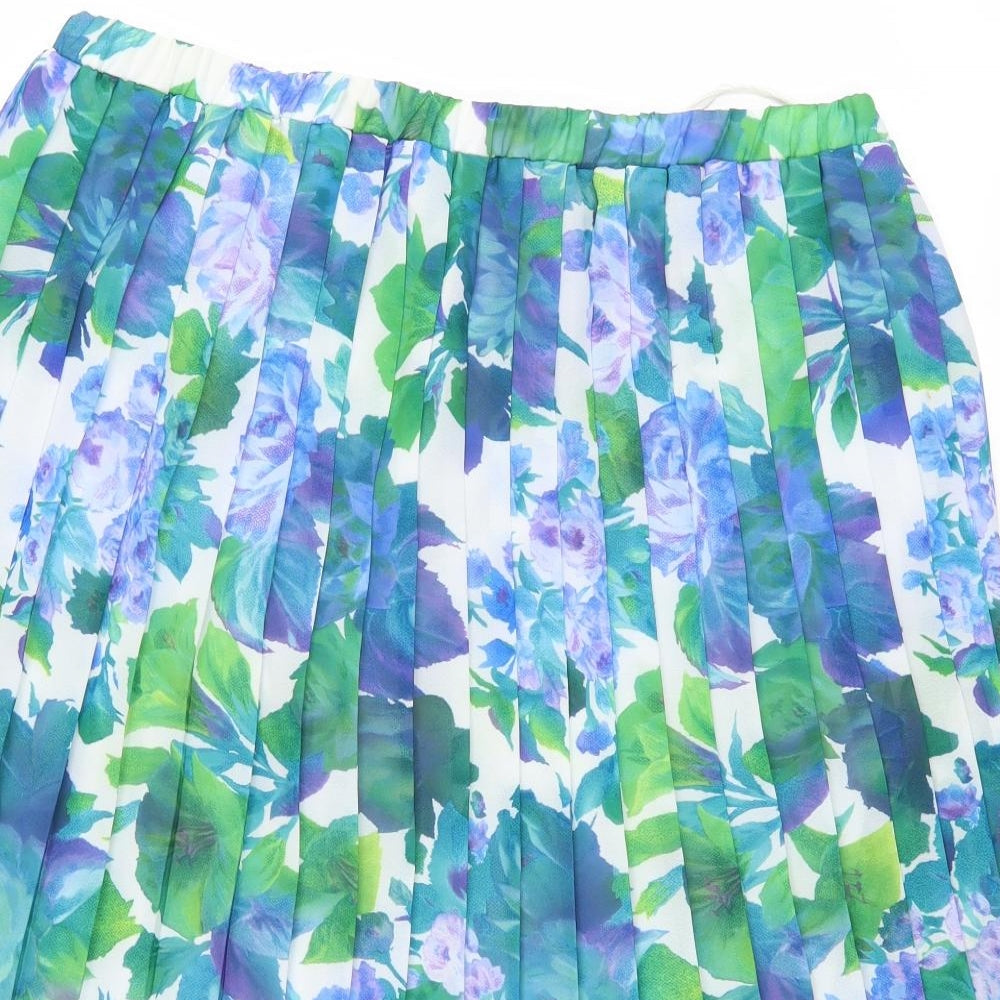 Preworn Womens Multicoloured Floral  Swing Skirt Size 18