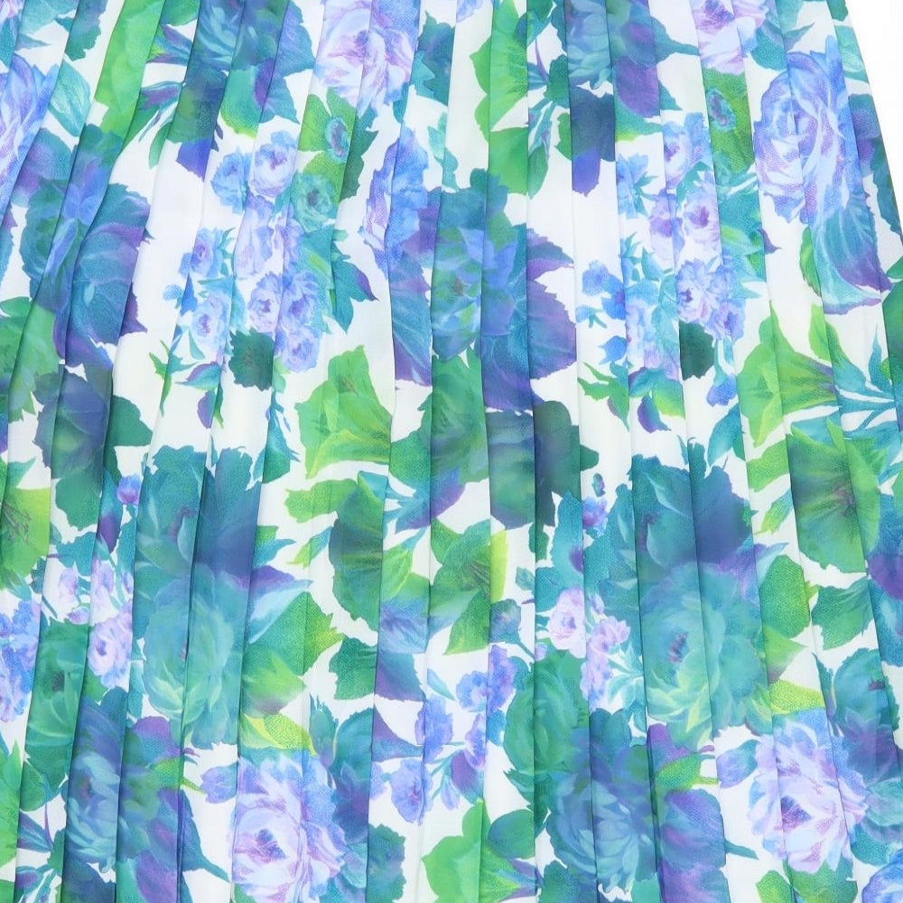 Preworn Womens Multicoloured Floral  Swing Skirt Size 18