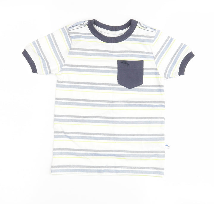 Tommy Bahama Boys Multicoloured Striped  Basic T-Shirt Size 2-3 Years