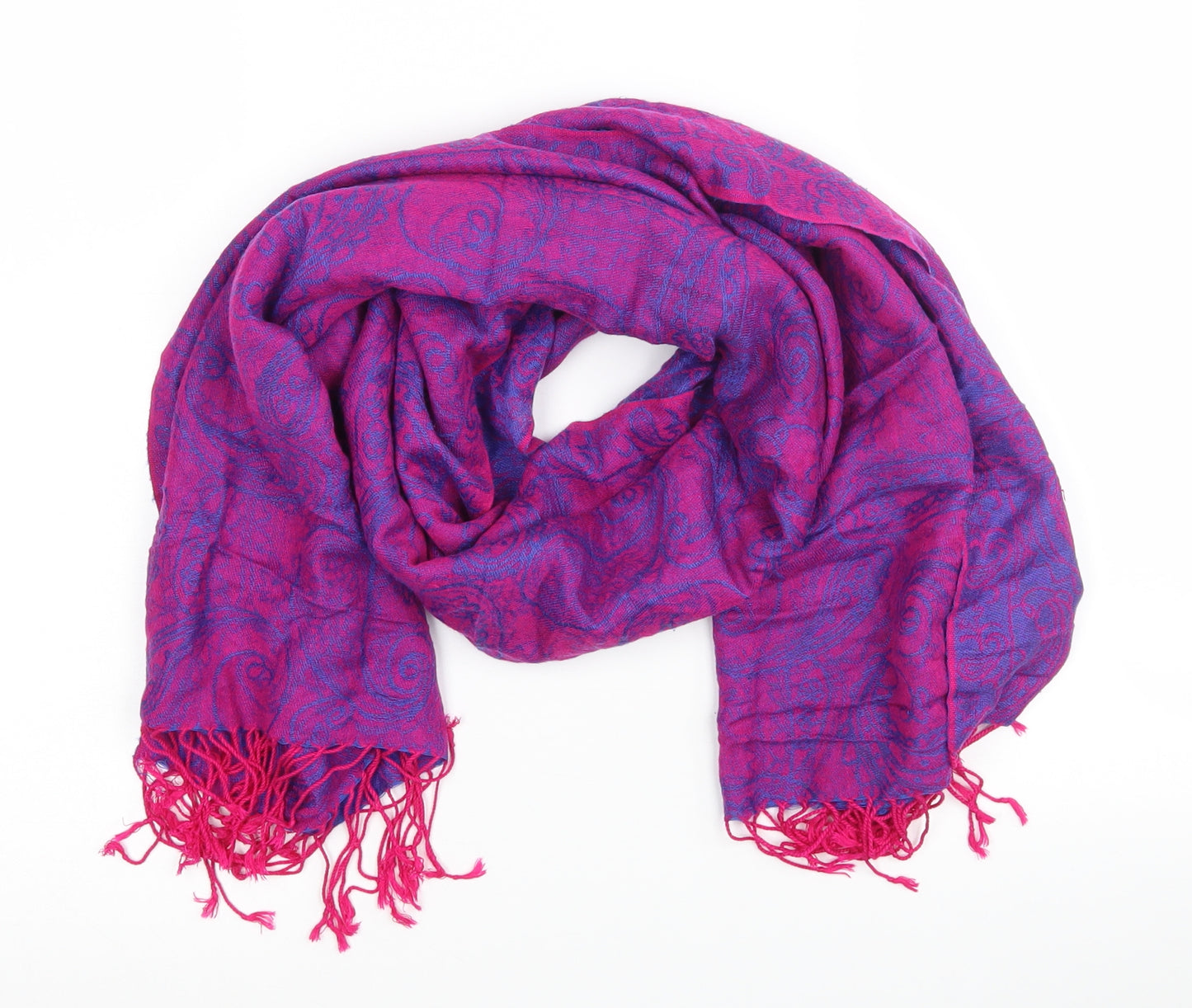 Pashmina Womens Purple Floral   Scarf