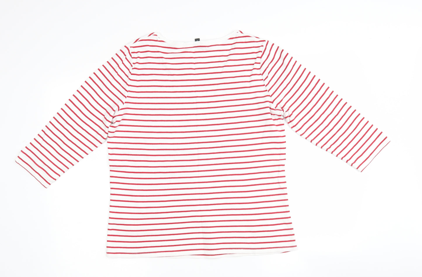 Bonmarché Womens Multicoloured Striped  Basic T-Shirt Size 14