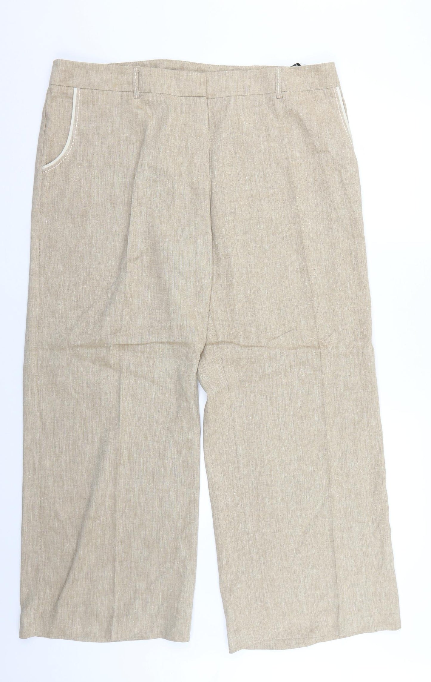 Marks and Spencer Womens Beige   Trousers  Size 20 L30 in