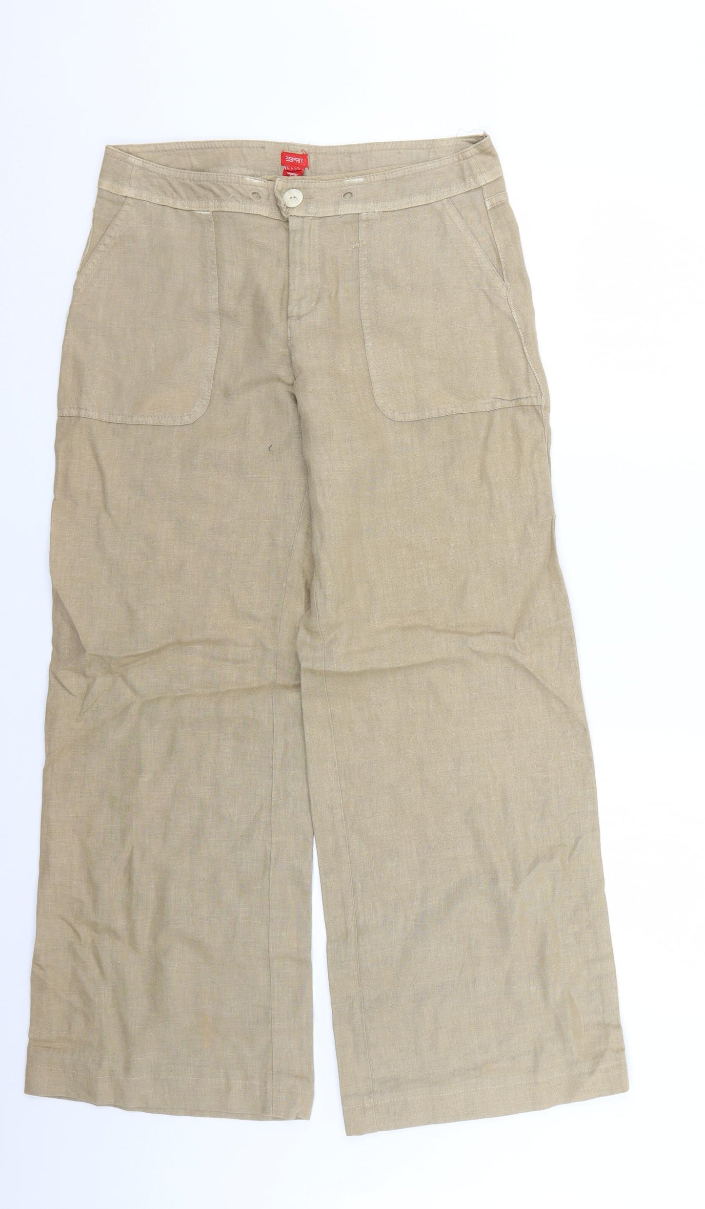 Espirit Womens Beige   Trousers  Size 12 L27 in
