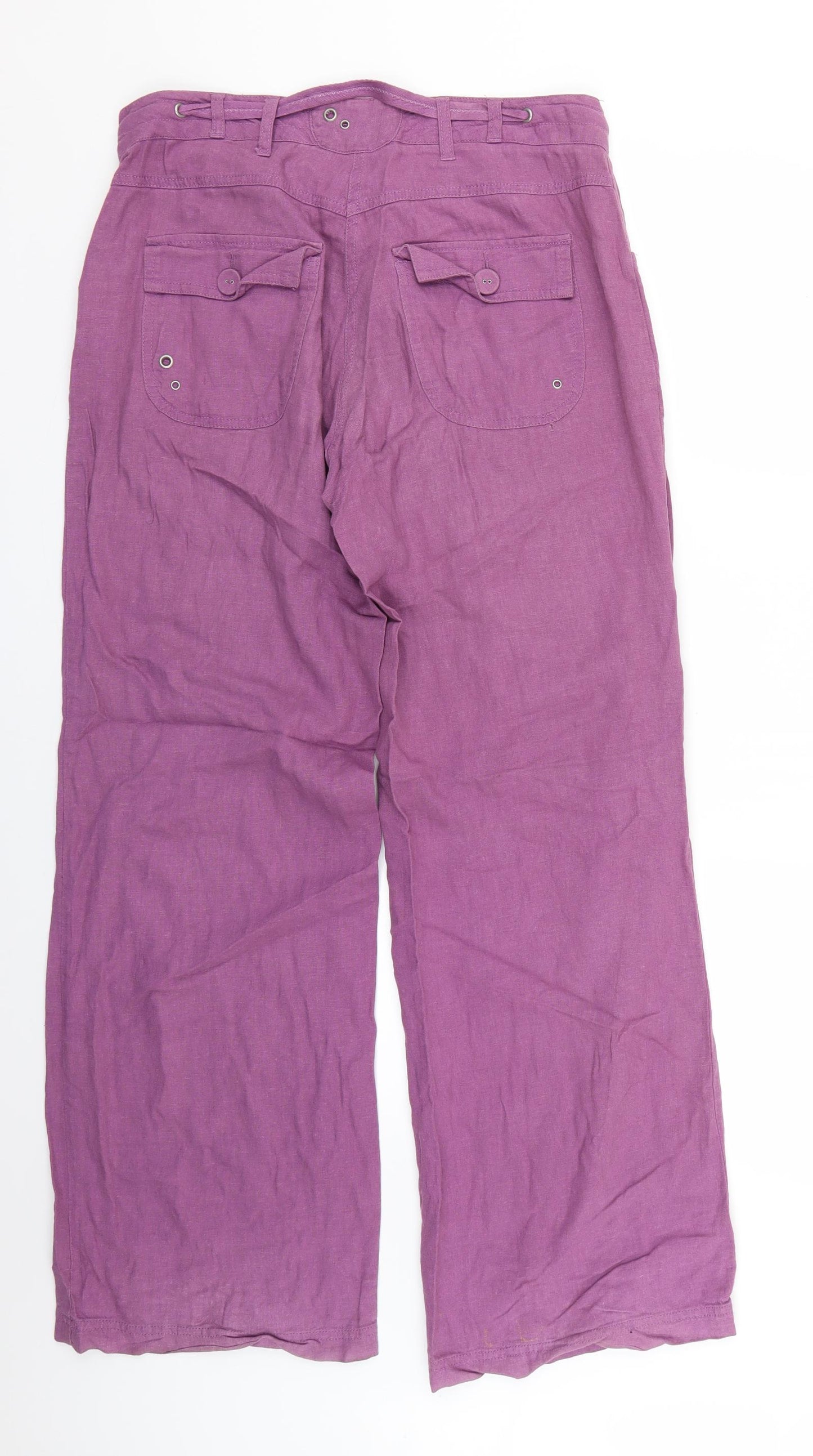 Papaya Womens Pink   Trousers  Size 10 L27 in