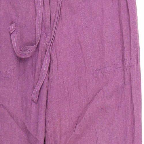 Papaya Womens Pink   Trousers  Size 10 L27 in