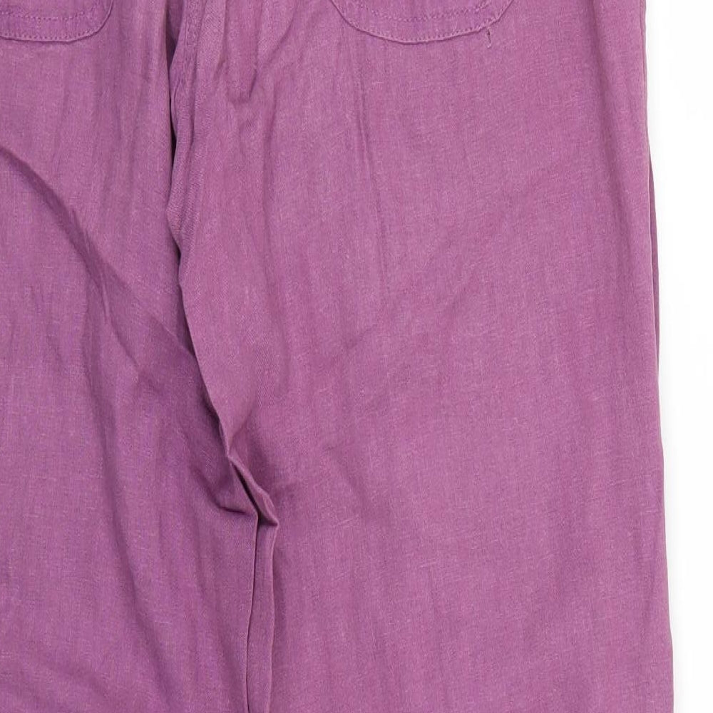 Papaya Womens Pink   Trousers  Size 10 L27 in