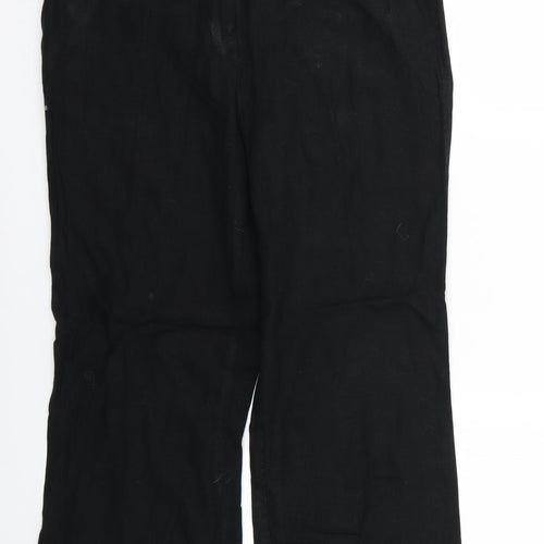 Marks and Spencer Womens Black   Trousers  Size 12 L26 in