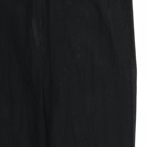 Marks and Spencer Womens Black   Trousers  Size 12 L26 in