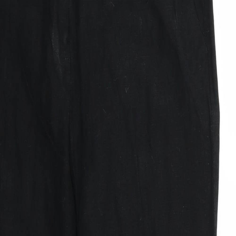Marks and Spencer Womens Black   Trousers  Size 12 L26 in
