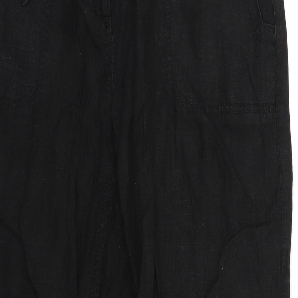 NEXT Womens Black   Trousers  Size 8 L29 in