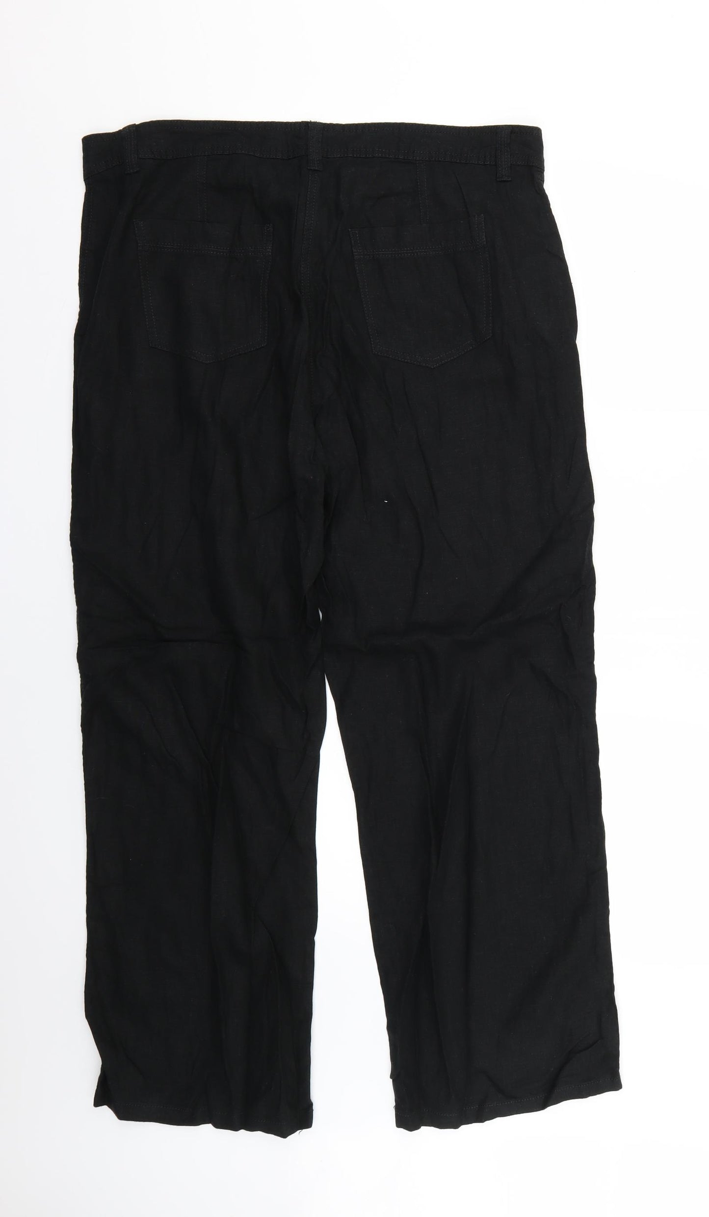 Marks and Spencer Womens Black   Trousers  Size 18 L28 in