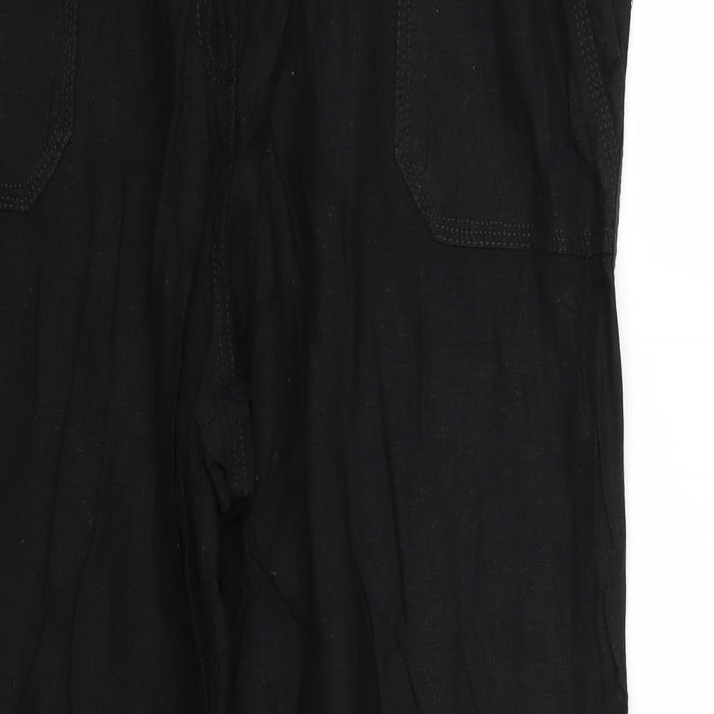 Marks and Spencer Womens Black   Trousers  Size 18 L28 in