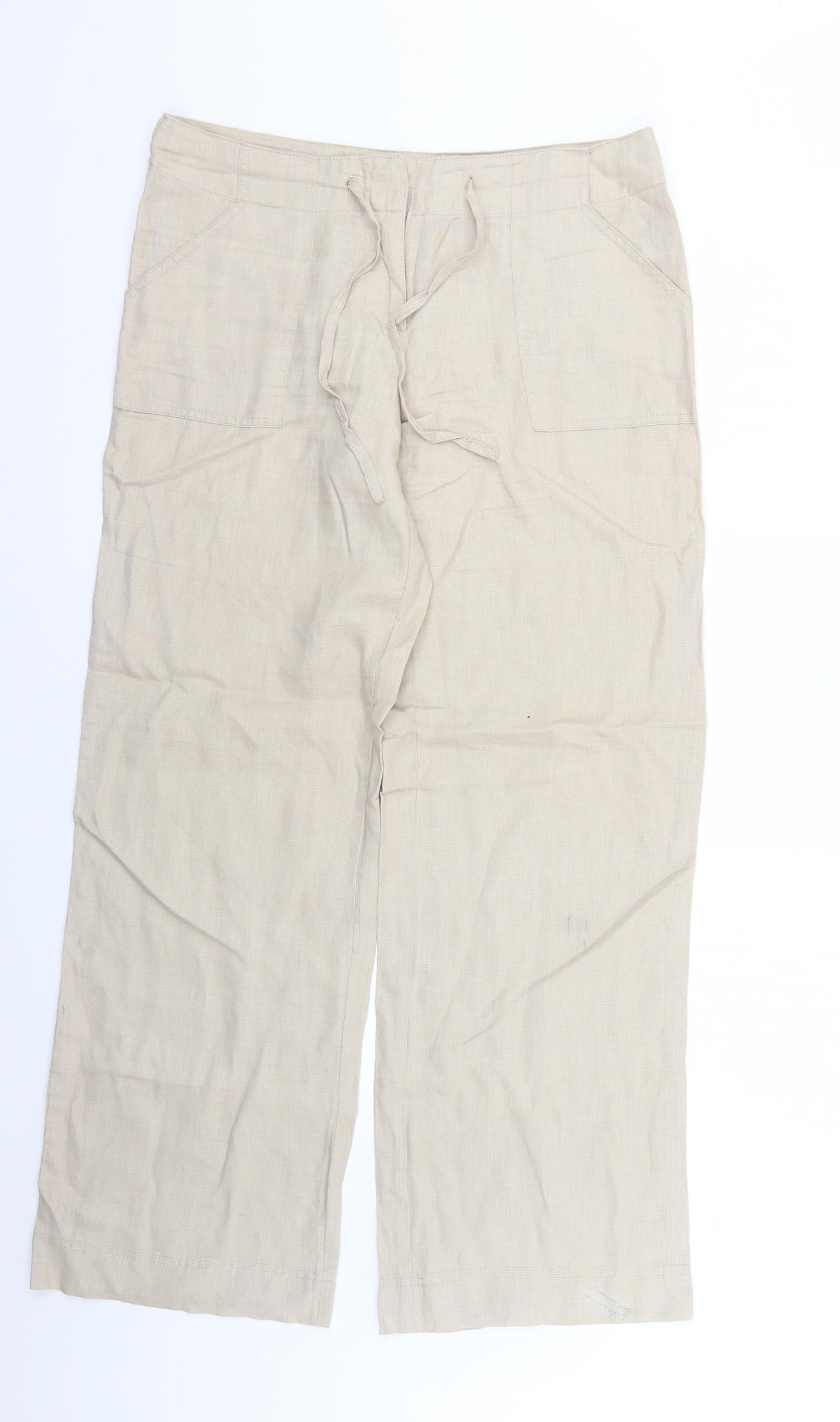Atmosphere Womens Beige   Trousers  Size 10 L30 in