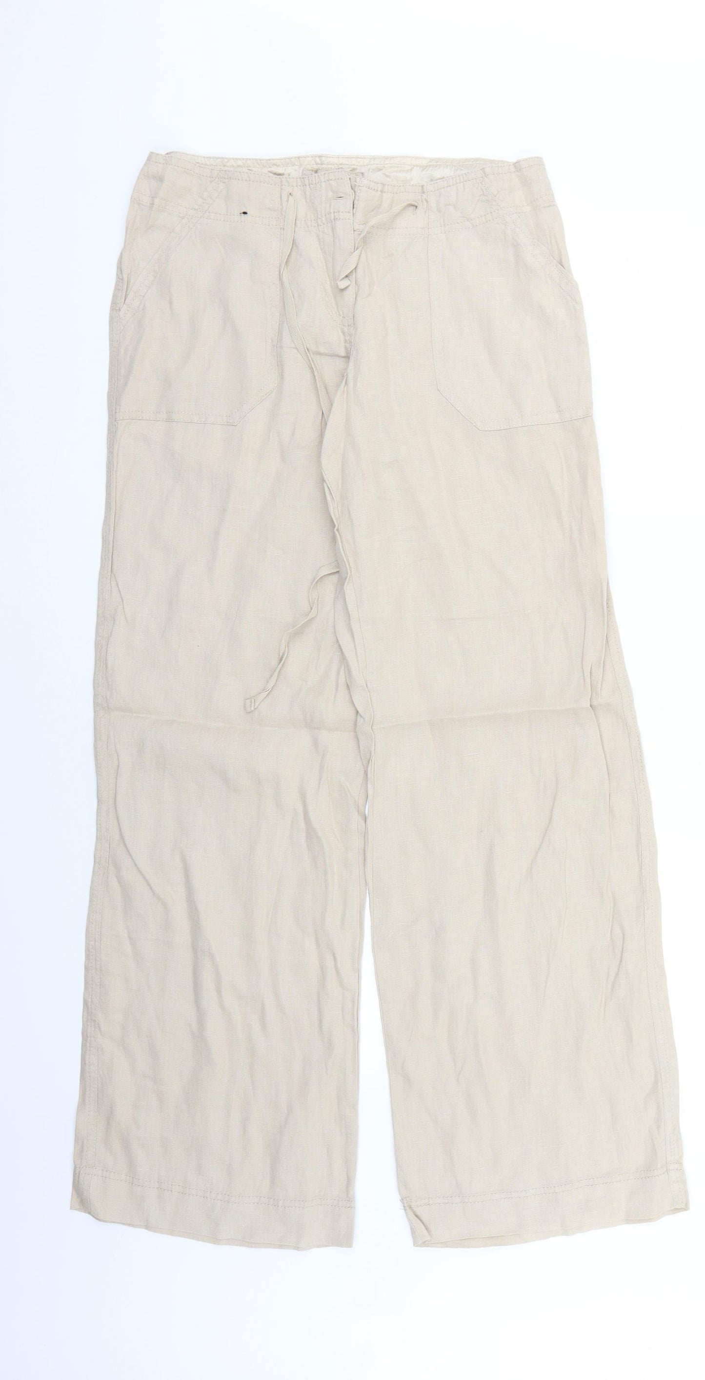 Atmosphere Womens Beige   Trousers  Size 8 L30 in