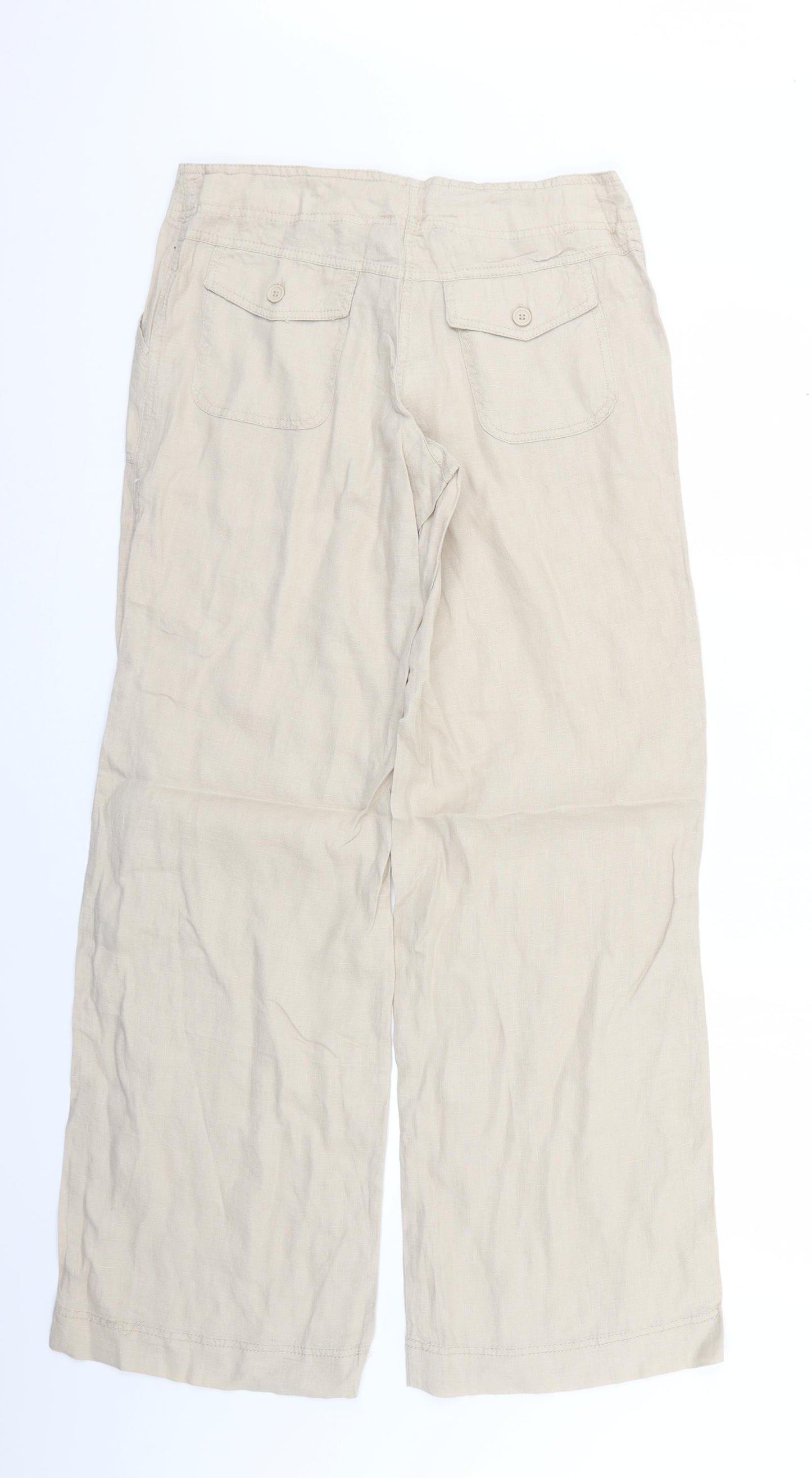 Atmosphere Womens Beige   Trousers  Size 8 L30 in