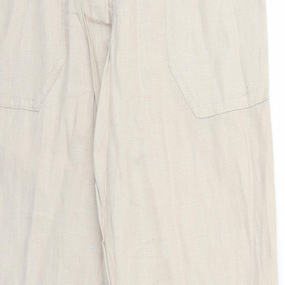 Atmosphere Womens Beige   Trousers  Size 8 L30 in