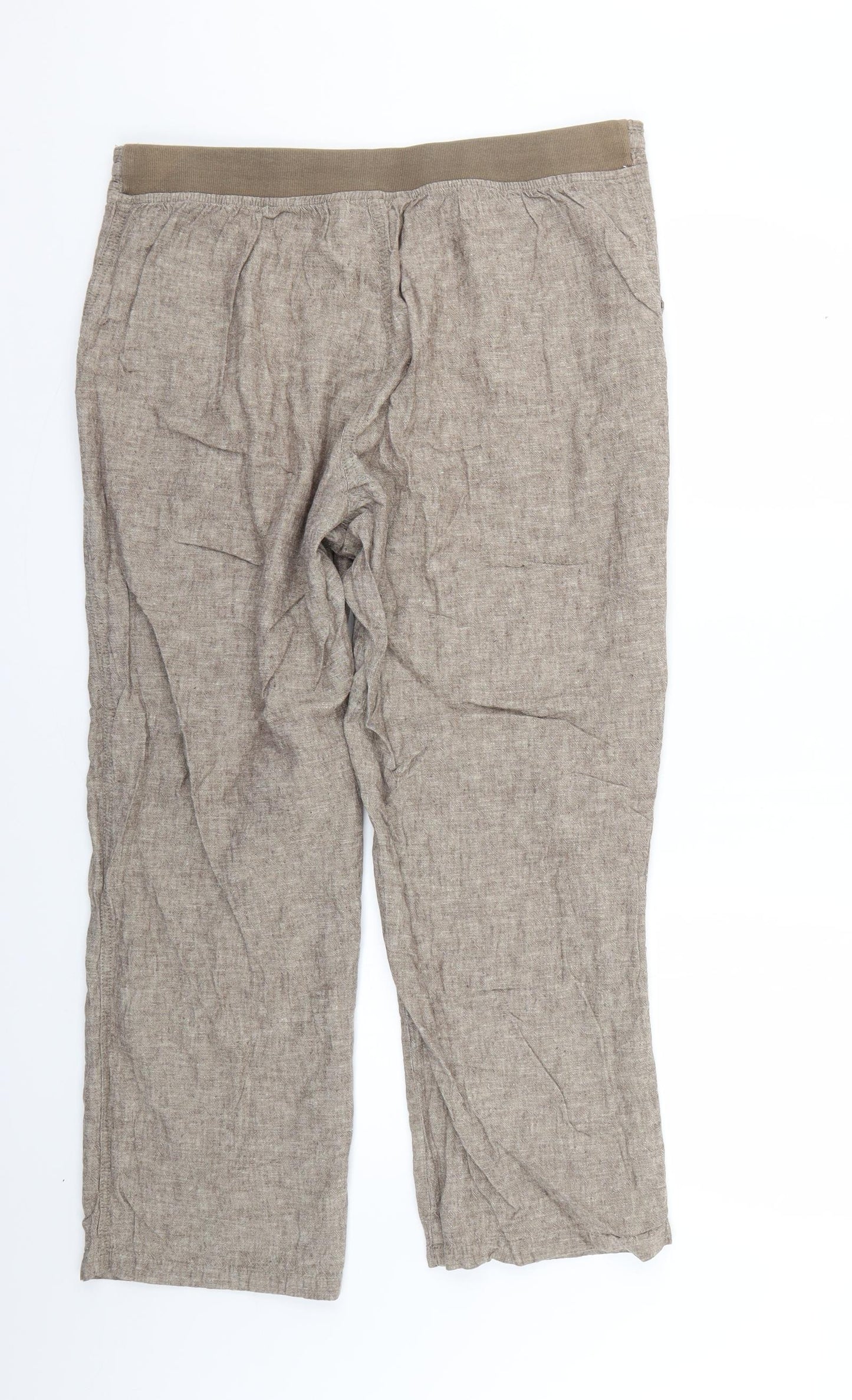 BM Womens Beige   Trousers  Size 16 L25 in
