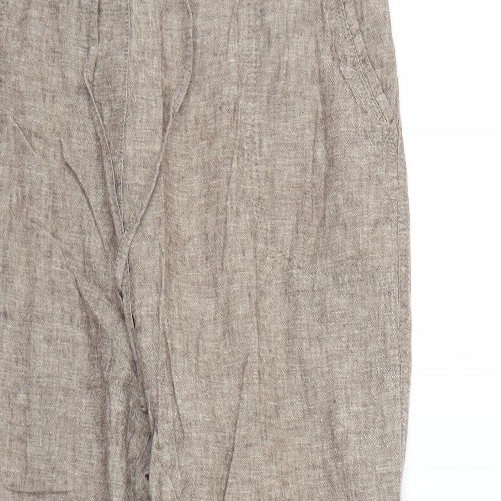 BM Womens Beige   Trousers  Size 16 L25 in