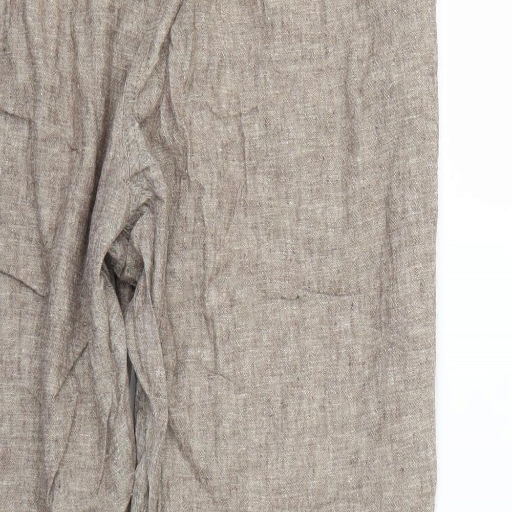 BM Womens Beige   Trousers  Size 16 L25 in
