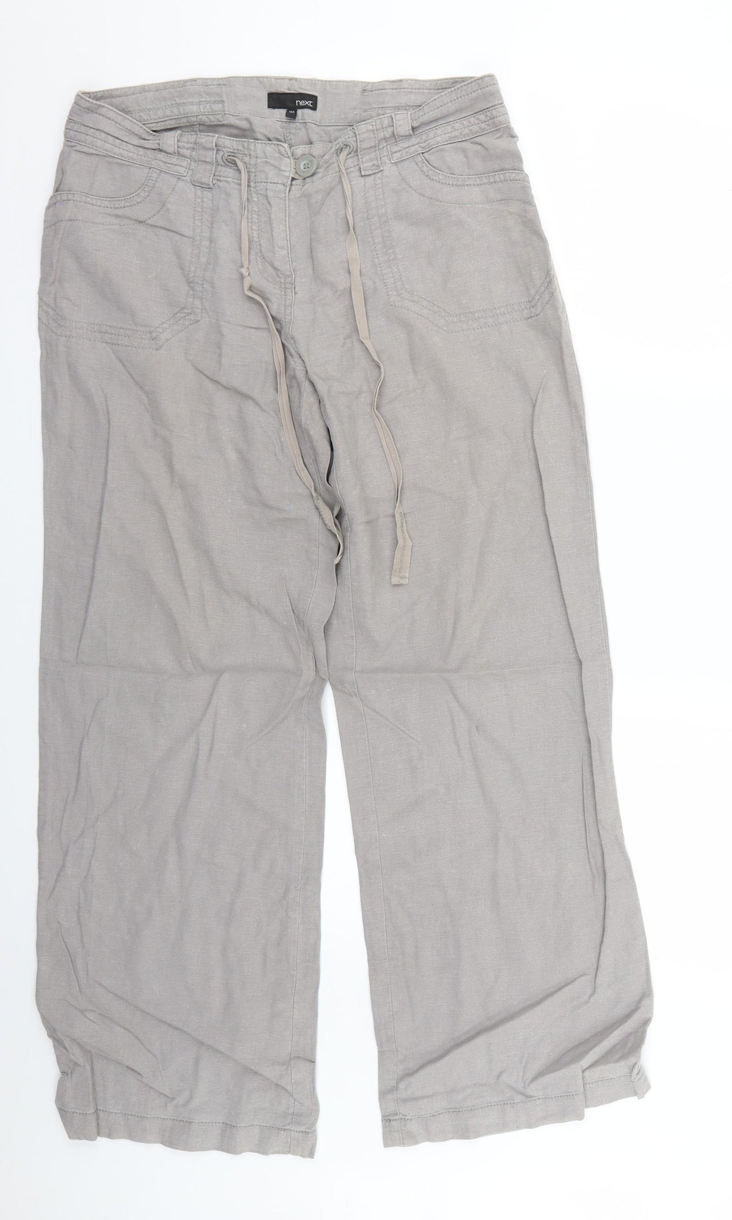 NEXT Womens Beige   Trousers  Size 10 L28 in