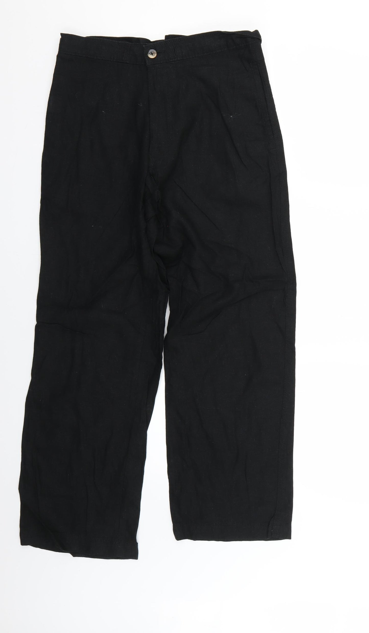 Marks and Spencer Mens Black   Trousers  Size 30 L25 in