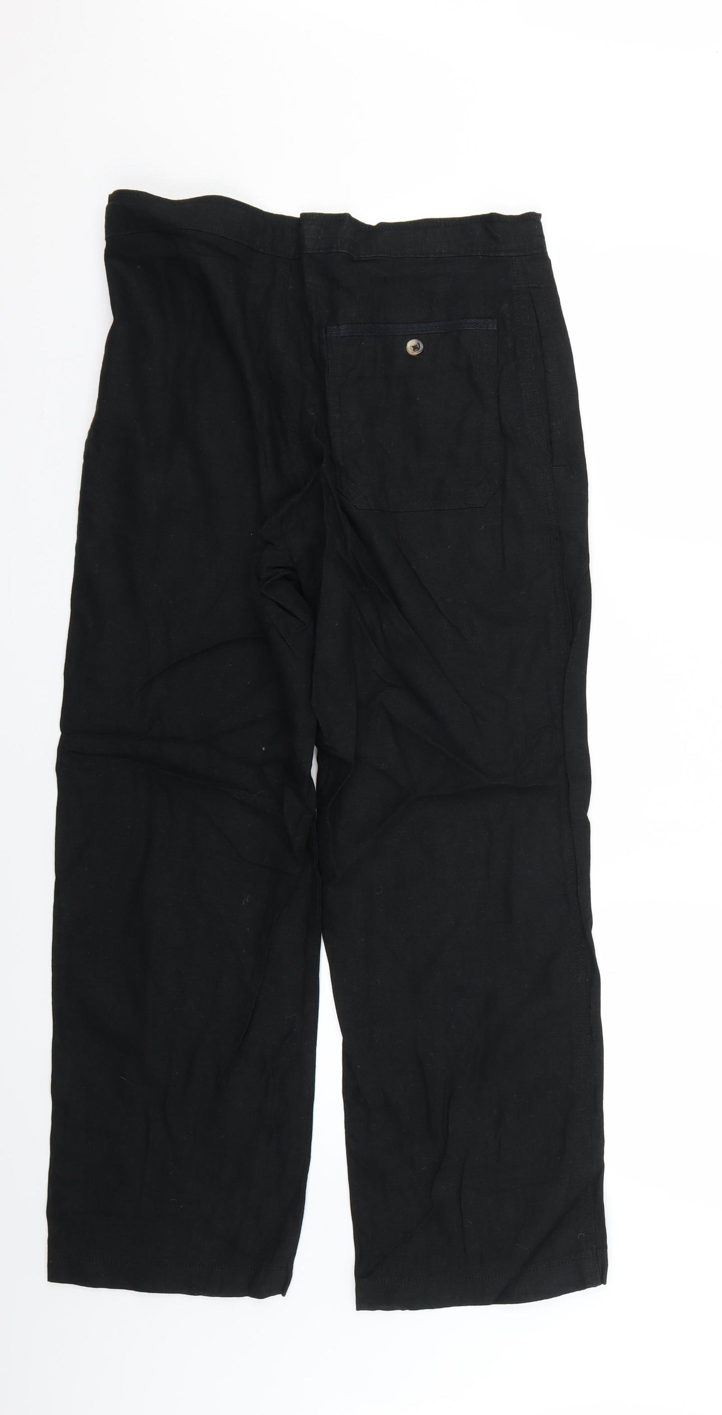 Marks and Spencer Mens Black   Trousers  Size 30 L25 in
