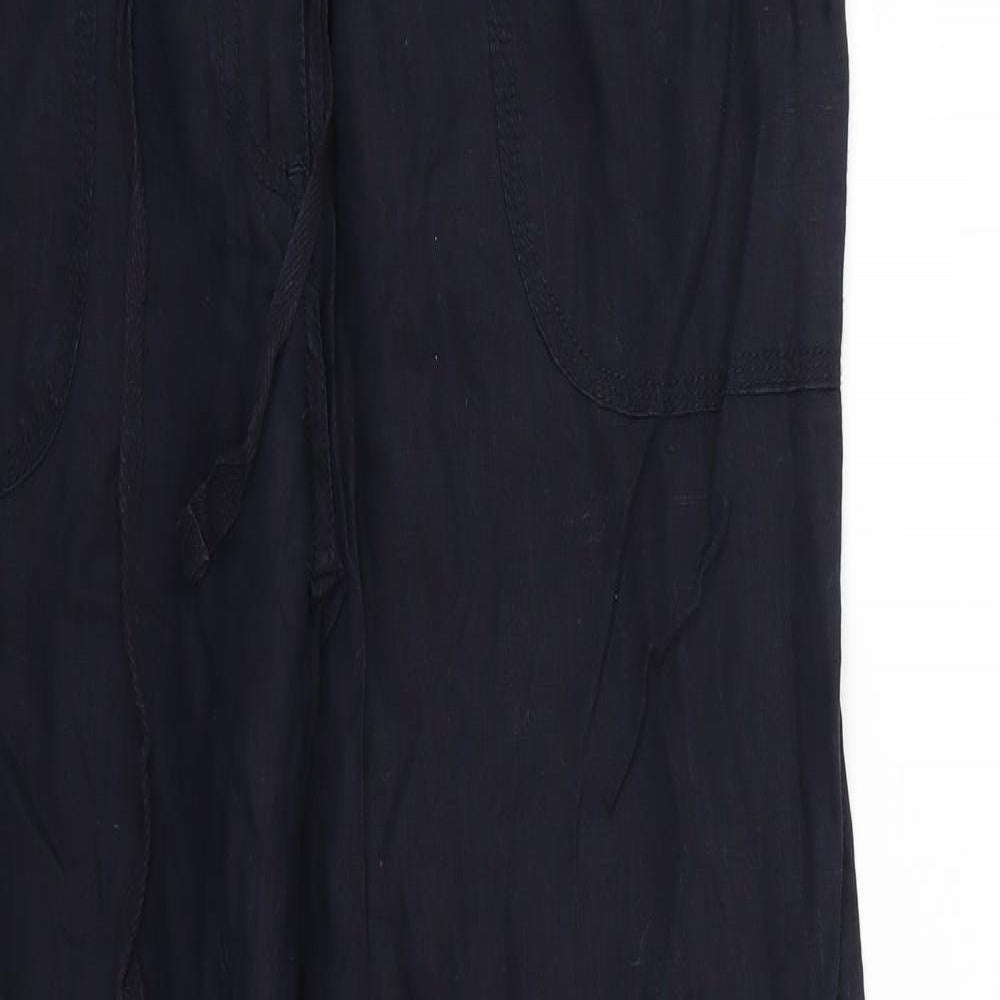 Denim & Co. Womens Blue   Trousers  Size 12 L28 in