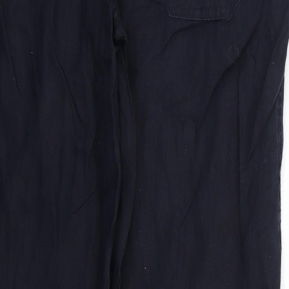 Denim & Co. Womens Blue   Trousers  Size 12 L28 in